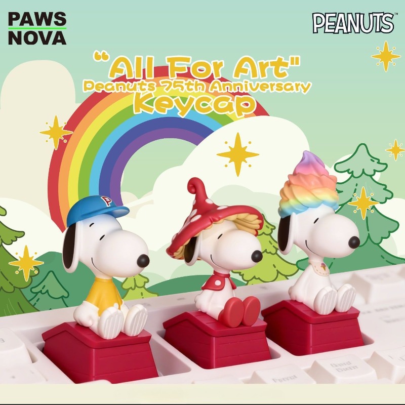 Anime Merchandise Box Set - Boîte mystère de keycaps Snoopy, figurine