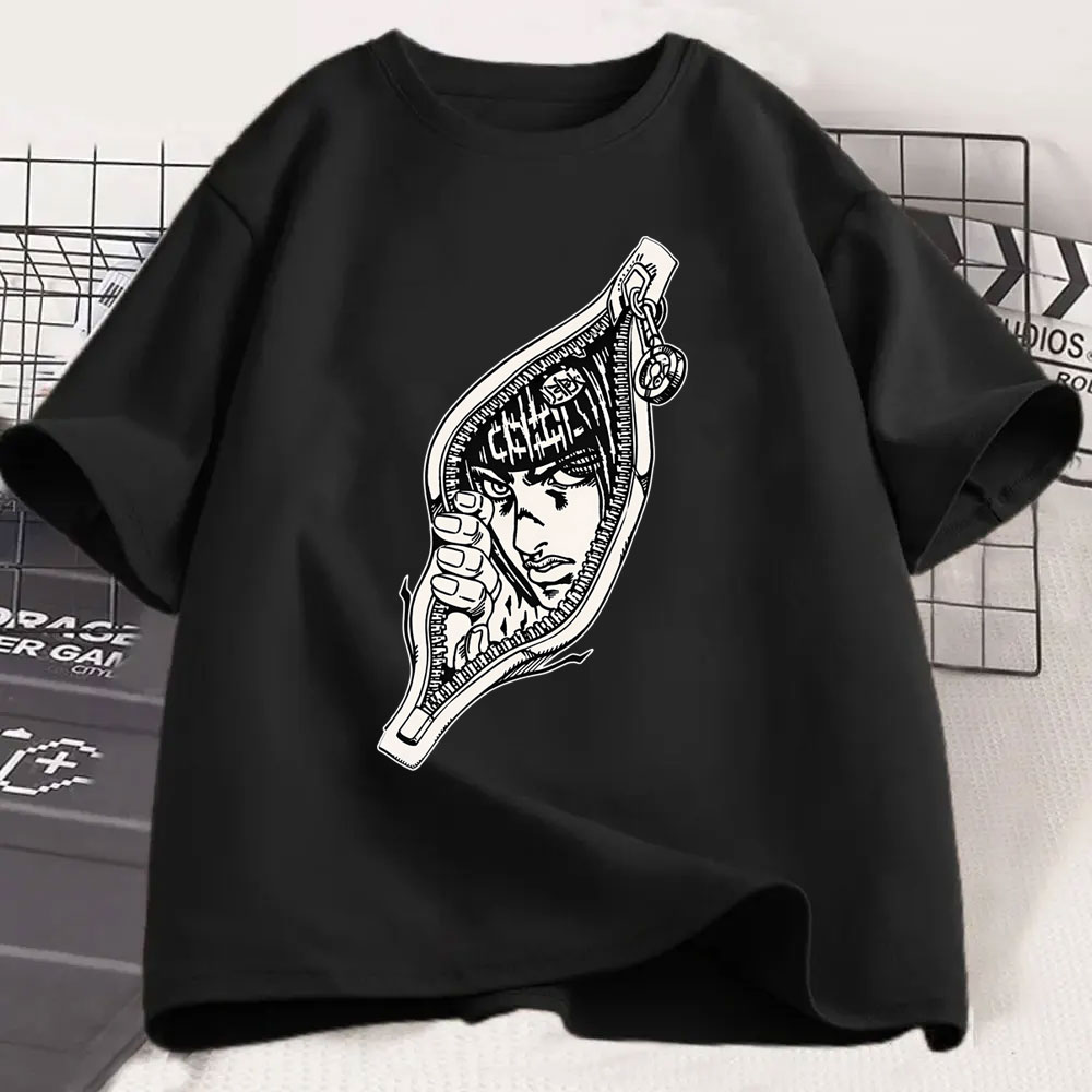 Jojo Anime Merchandise - T-shirt à manches courtes en coton