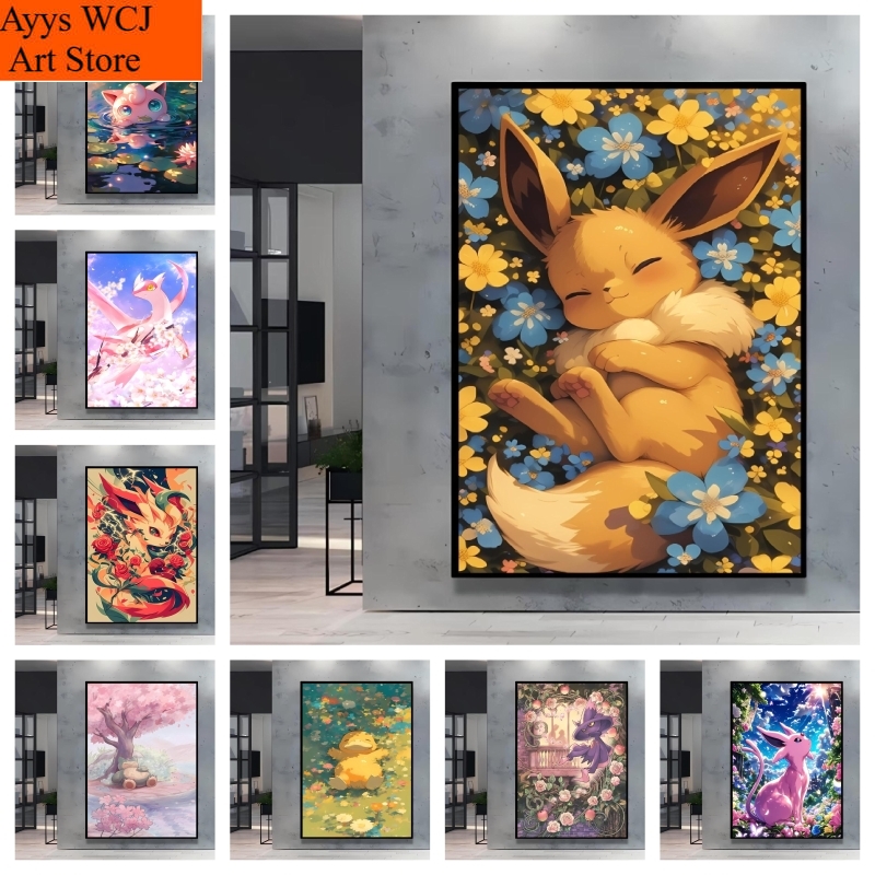 Anime Poster Print - 1 toile sans cadre, impression d'affiche