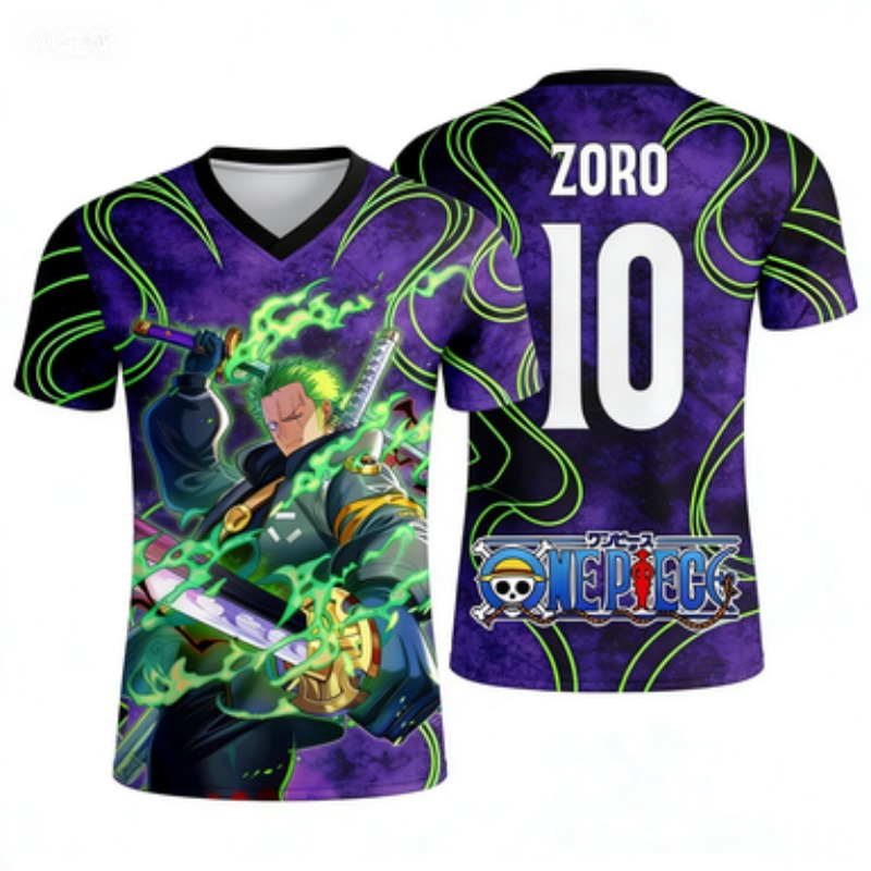 Anime Themed Merchandise - Nouveau T-shirt de sport à manches
