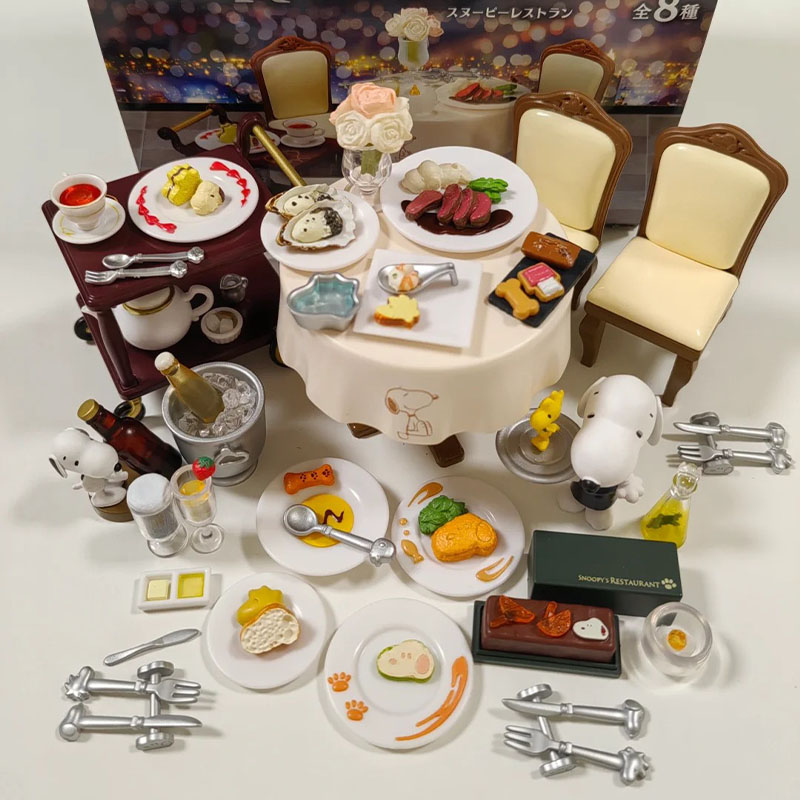 Figure Display Box - Figurine miniature Rement Snoopy Restaurant American