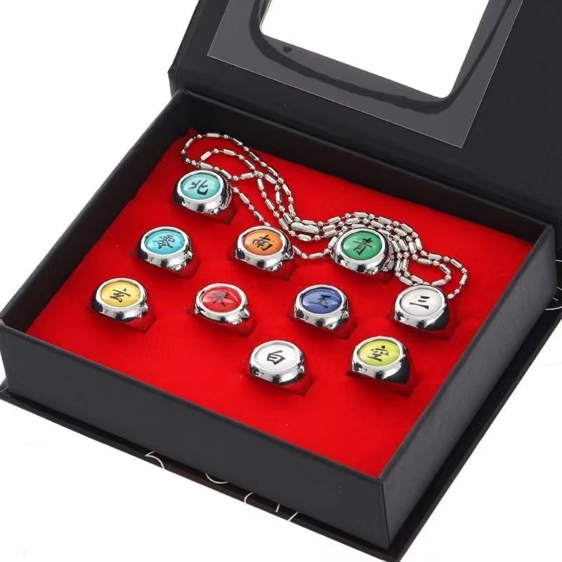 Lot de 10 bagues métalliques A - Rare Anime Merchandise avis et prix
