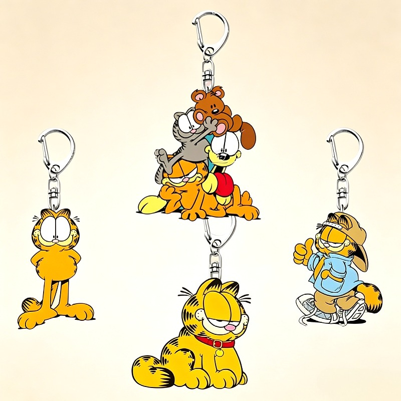 Porte-clés en acrylique Garfie - Anime Merchandise Keychains avis et prix
