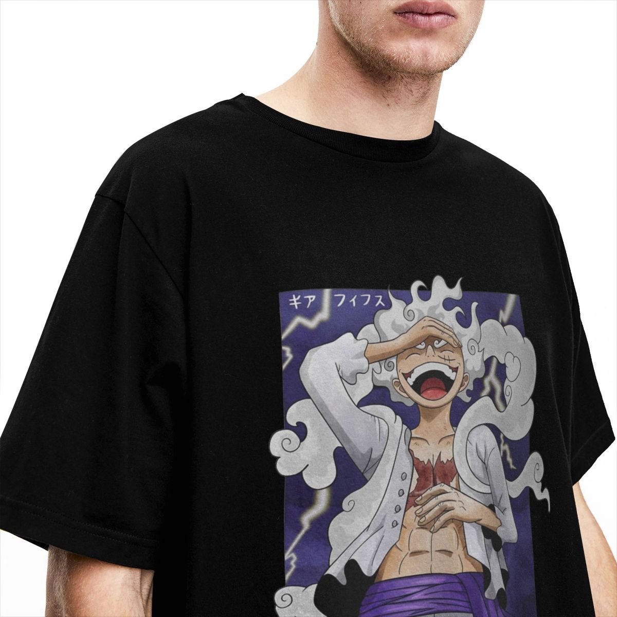 T-shirt en coton à manches cou - Anime Themed Merchandise avis et prix