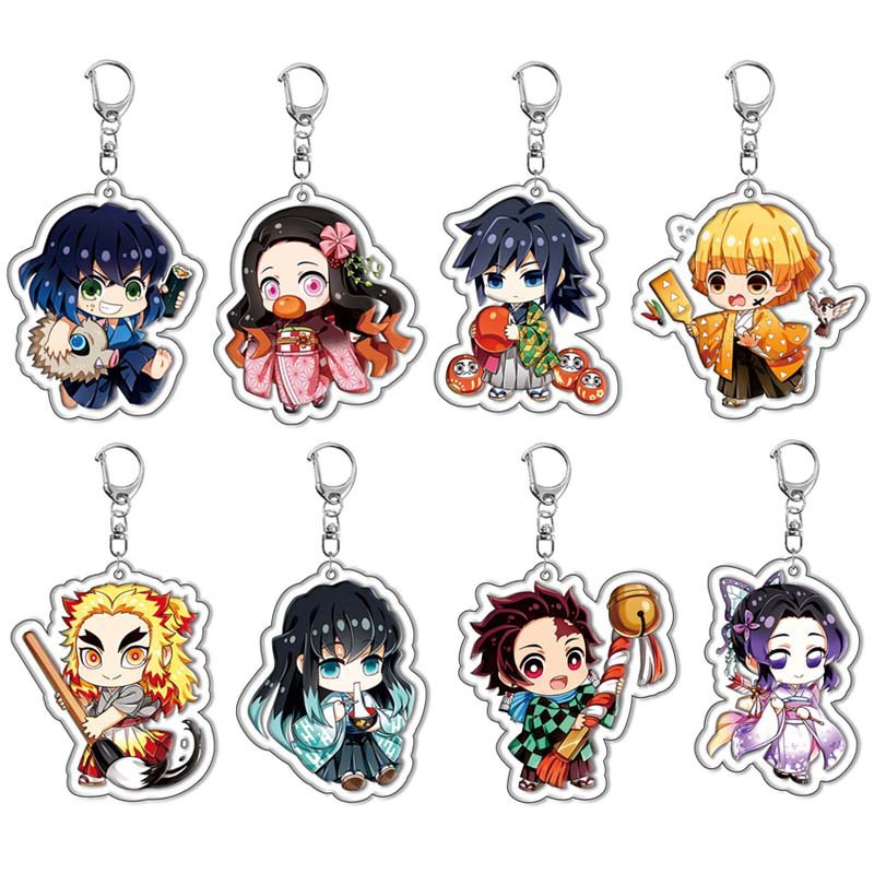 Porte-clés en acrylique Demon  - Anime Merchandise Keychains avis et prix