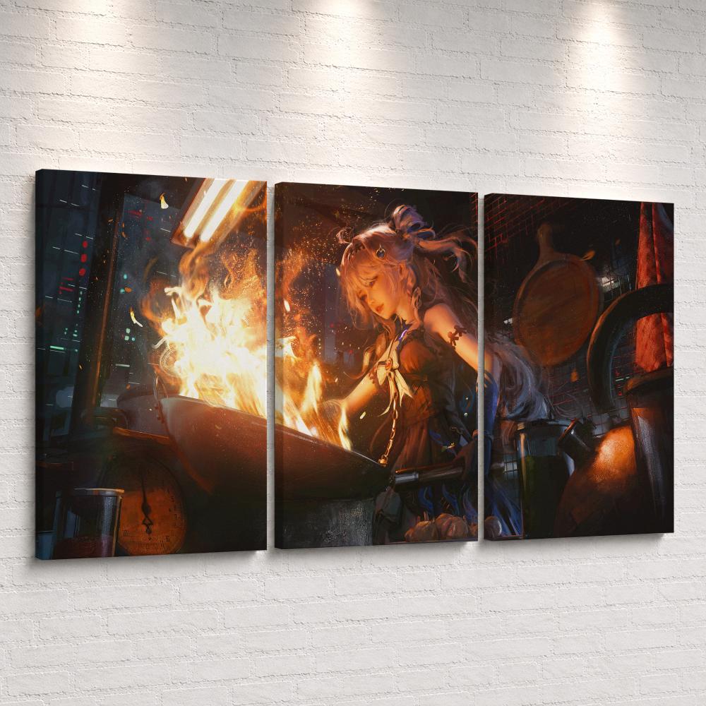 Tableau mural encadré sur toil - Anime Poster Print avis et prix