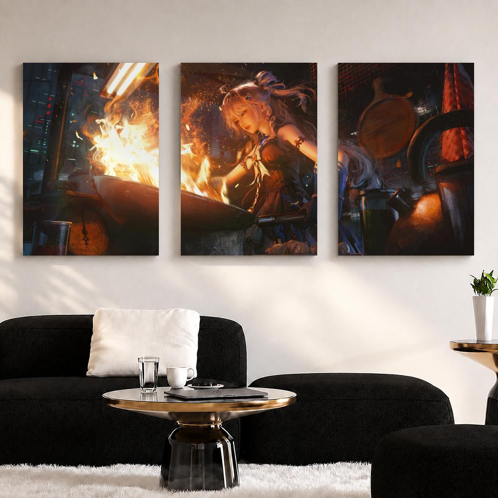 Tableau mural encadré sur toil - Anime Poster Print avis et prix