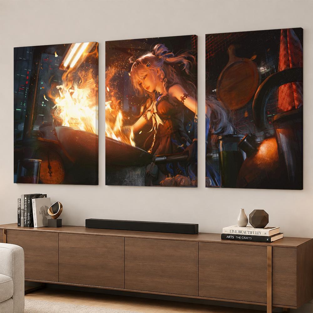 Tableau mural encadré sur toil - Anime Poster Print avis et prix